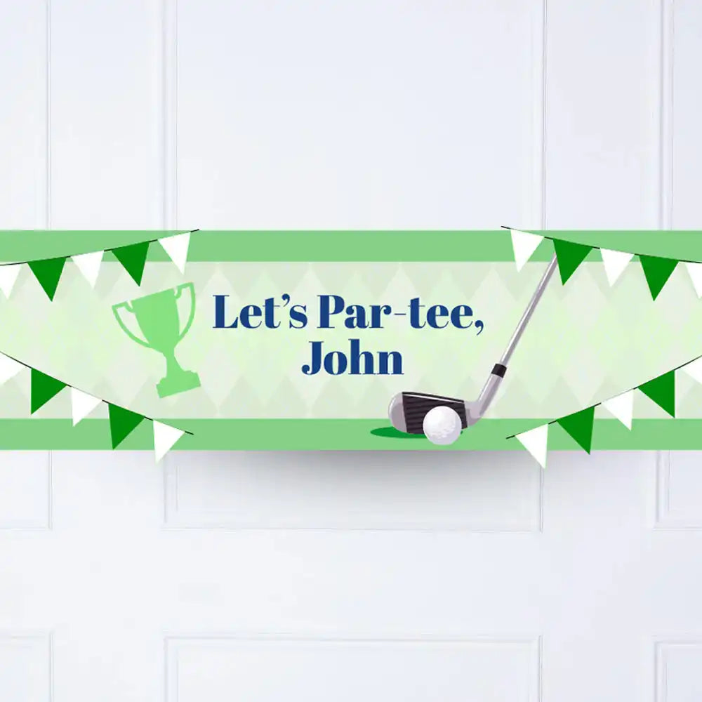 Golf Personalised Party Banner Personalised Banner