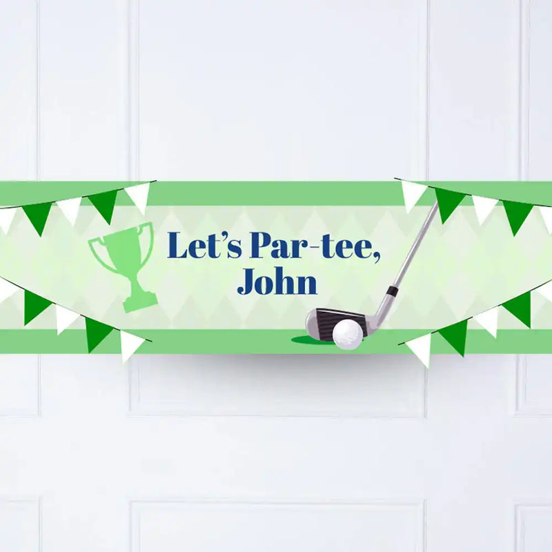 Golf Personalised Party Banner Personalised Banner