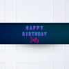 Neon Birthday Personalised Party Banner Personalised Banner