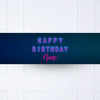Neon Birthday Personalised Party Banner Personalised Banner