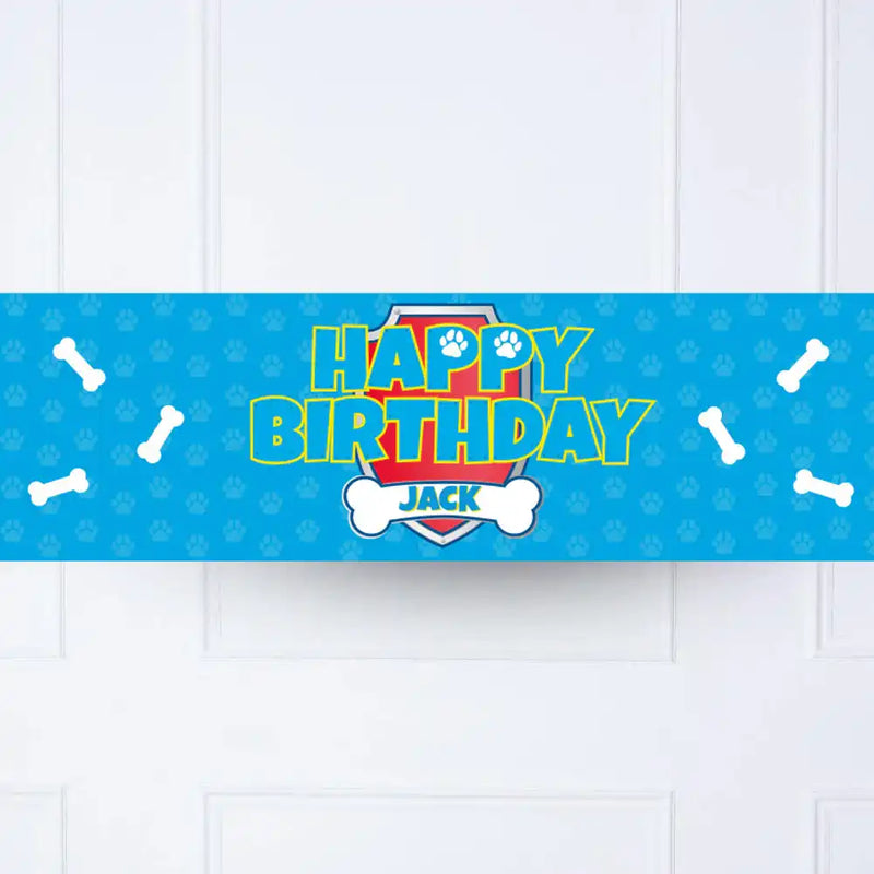 Paw Patrol Personalised Party Banner Personalised Banner