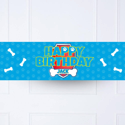 Paw Patrol Personalised Party Banner