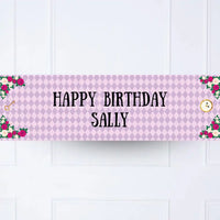 Alice in Wonderland Personalised Party Banner Personalised Banner