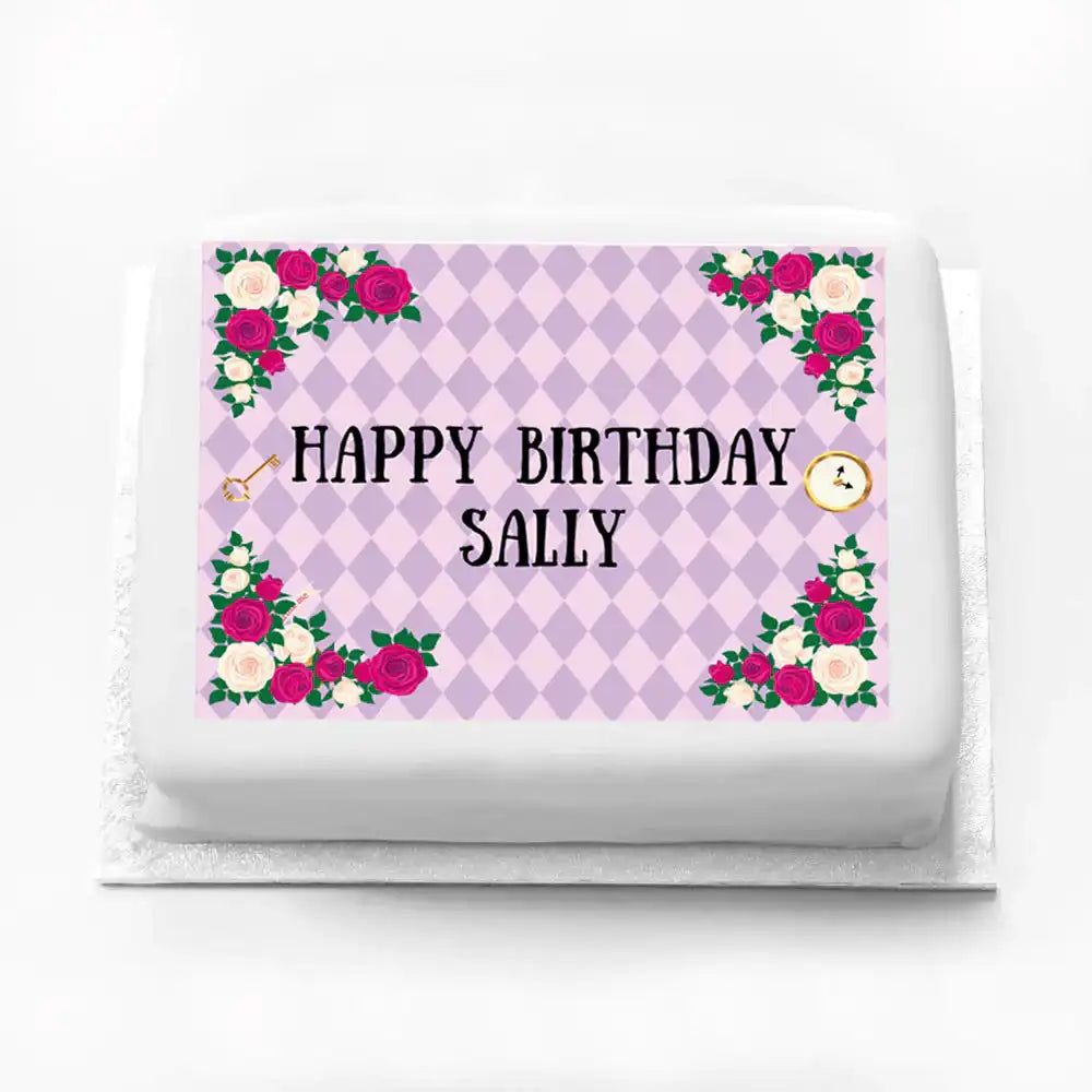 Personalised Photo Cake - Alice in Wonderland Personalised Cake