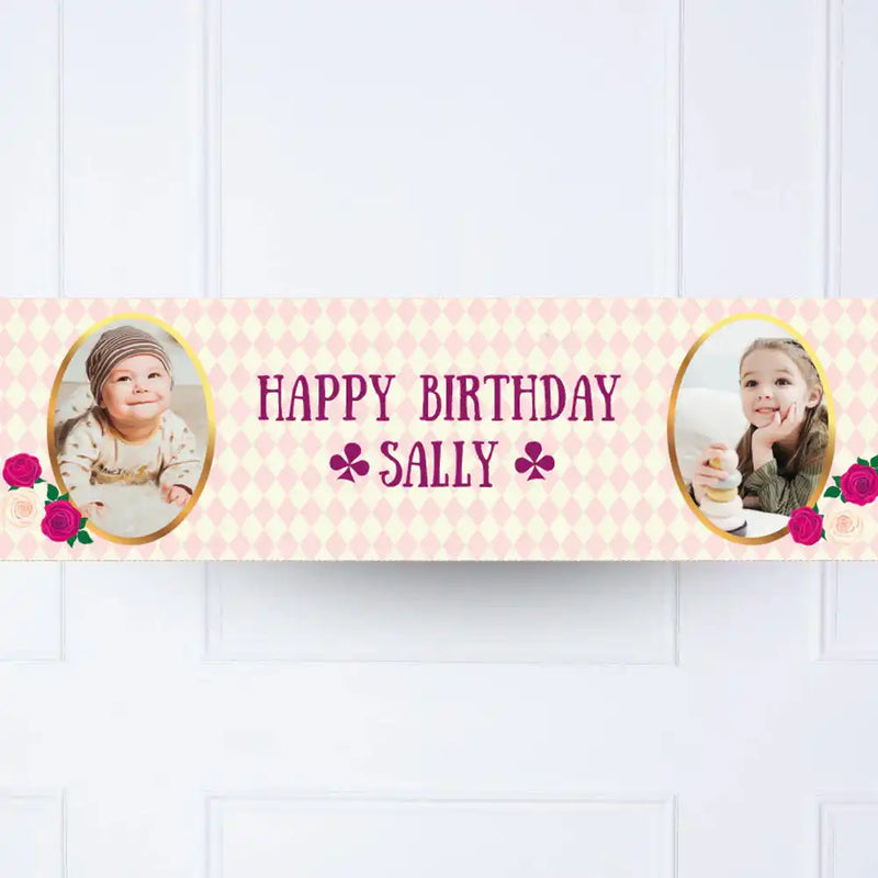 Alice in Wonderland Personalised Party Banner Personalised Banner