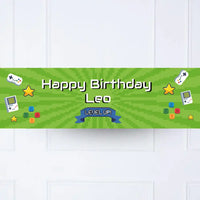 Game On Personalised Party Banner Personalised Banner