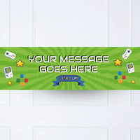 Game On Personalised Party Banner No Personalised Banner