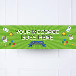 Game On Personalised Party Banner