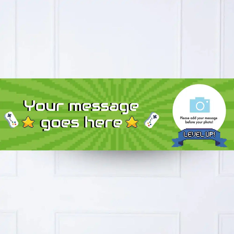 Game On Personalised Party Banner Yes Personalised Banner