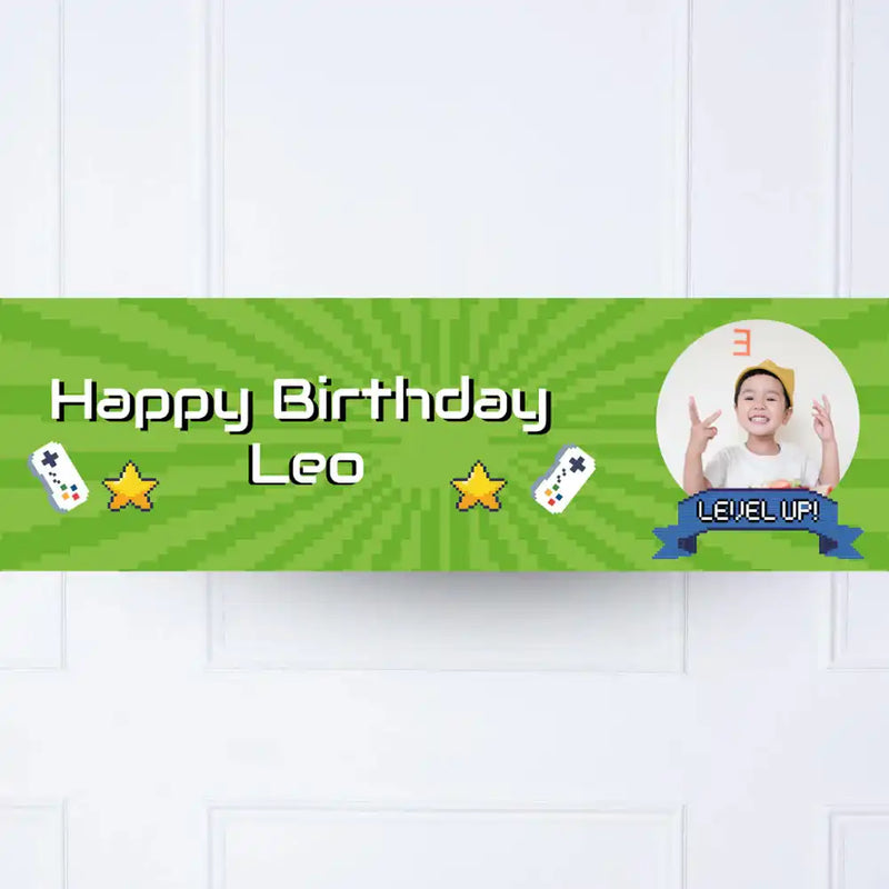 Game On Personalised Party Banner Personalised Banner