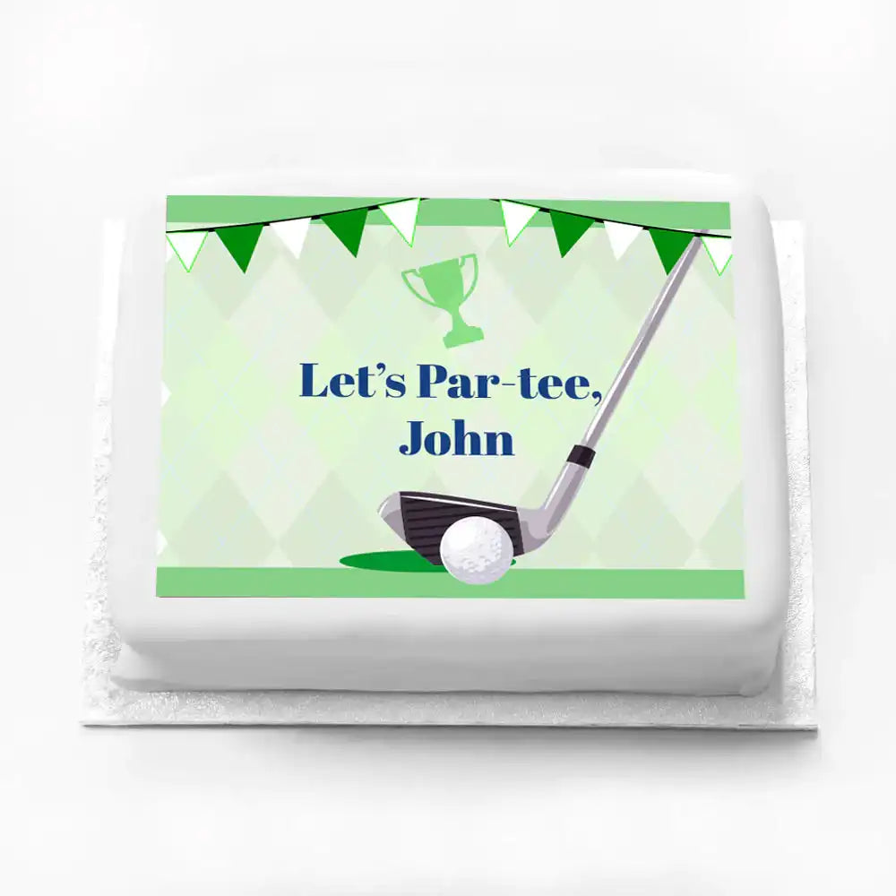 Personalised Photo Cake - Golf Personalised Cake