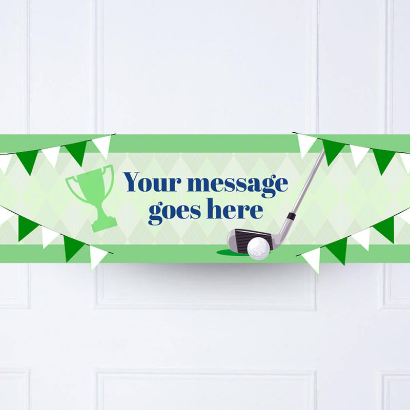 Golf Personalised Party Banner