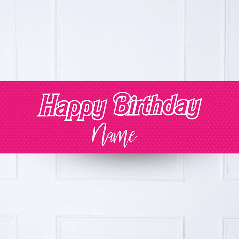 Barbie Personalised Party Banner