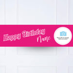 Barbie Personalised Party Banner