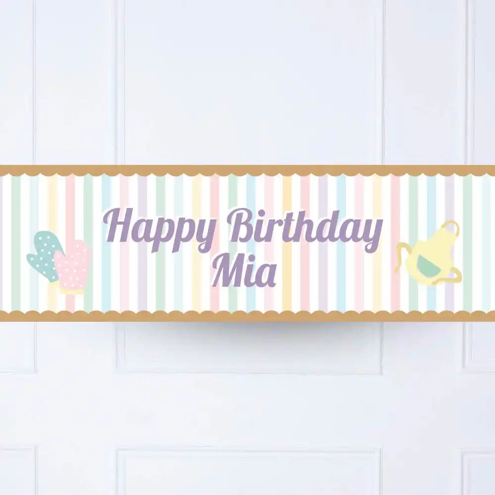 Little Bakers Personalised Party Banner Personalised Banner