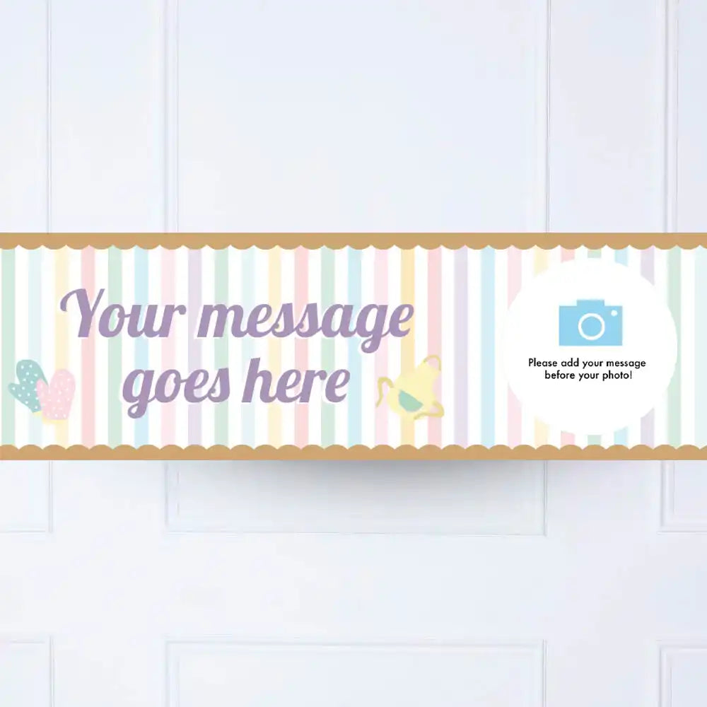Little Bakers Personalised Party Banner Yes Personalised Banner