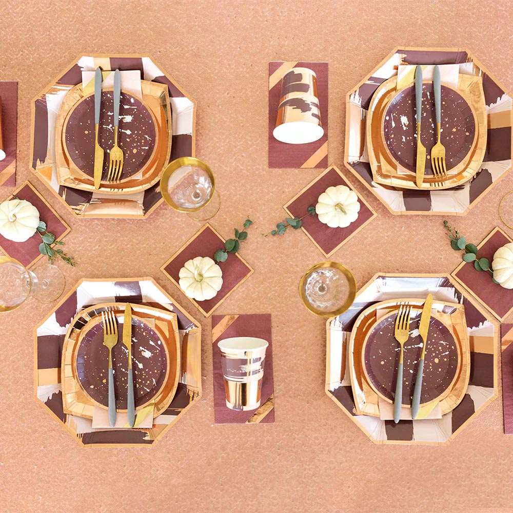 Mauve-elous Small Paper Plates (x8) General Party