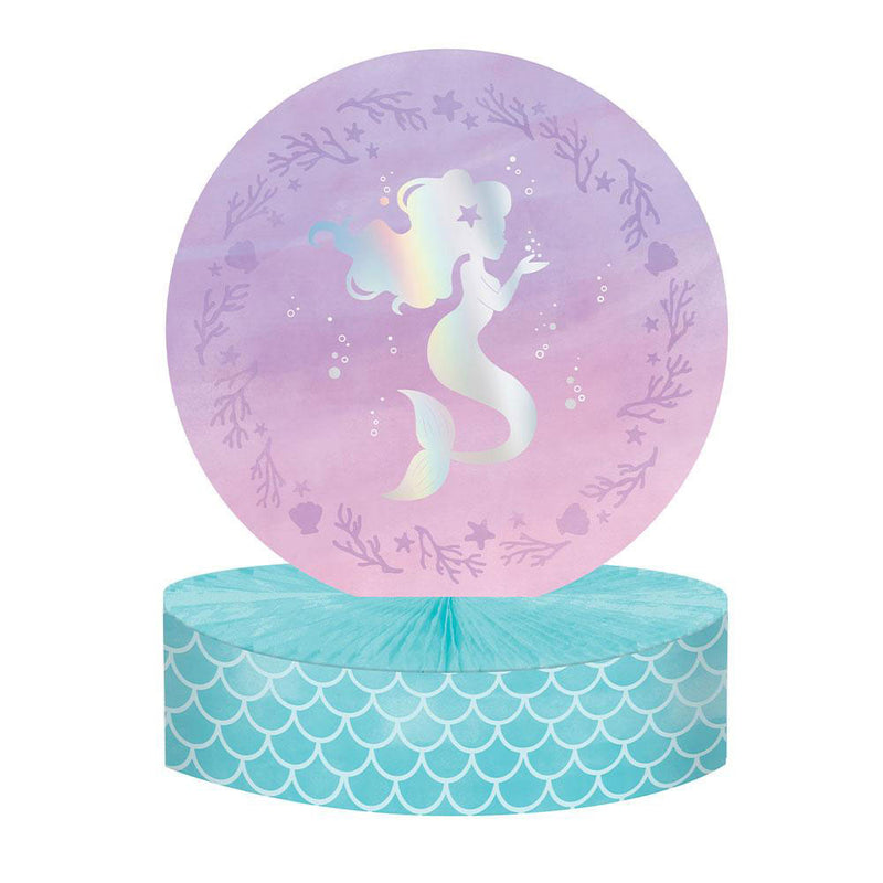 Mermaid Shine Honeycomb Centrepiece Iridescent Foil