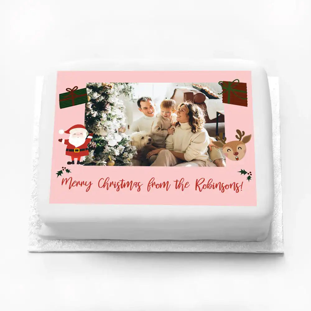 Personalised Photo Cake - Christmas Characters Personalised Cake