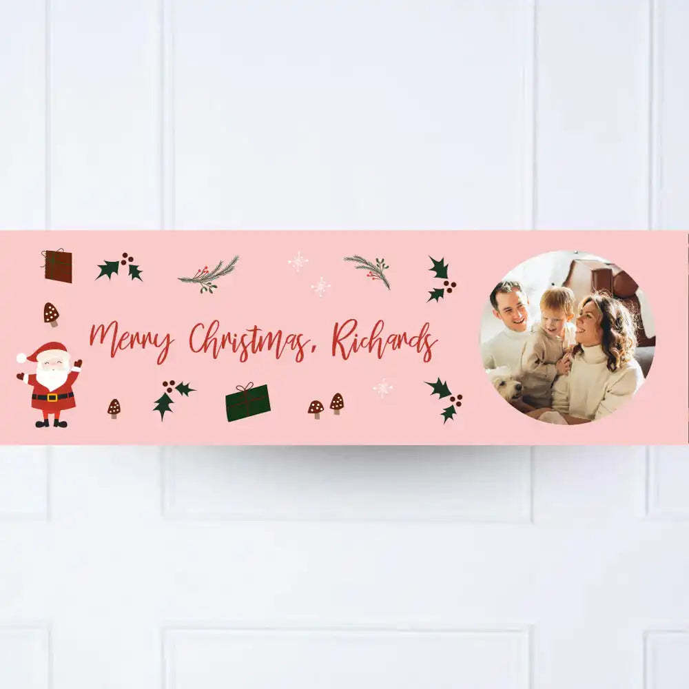 Christmas Characters Personalised Party Banner Personalised Banner