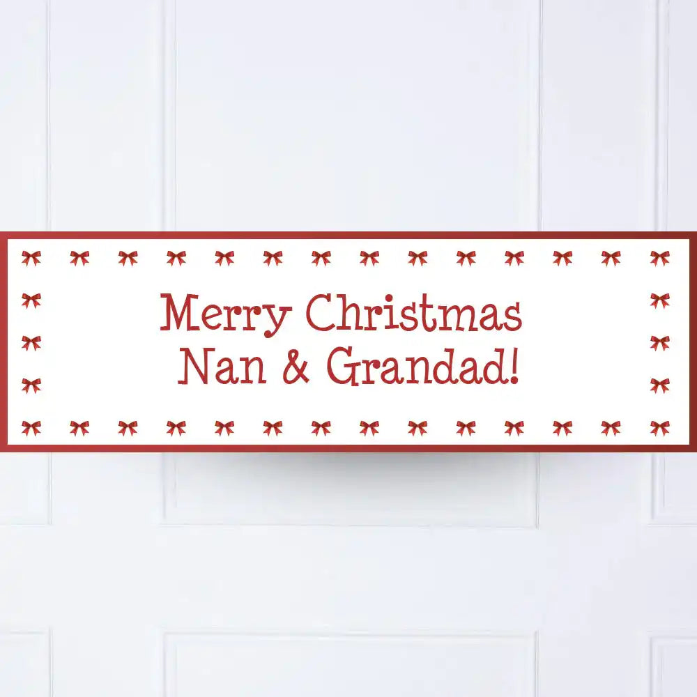Red Ribbon Personalised Party Banner Personalised Banner