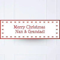 Red Ribbon Personalised Party Banner Personalised Banner