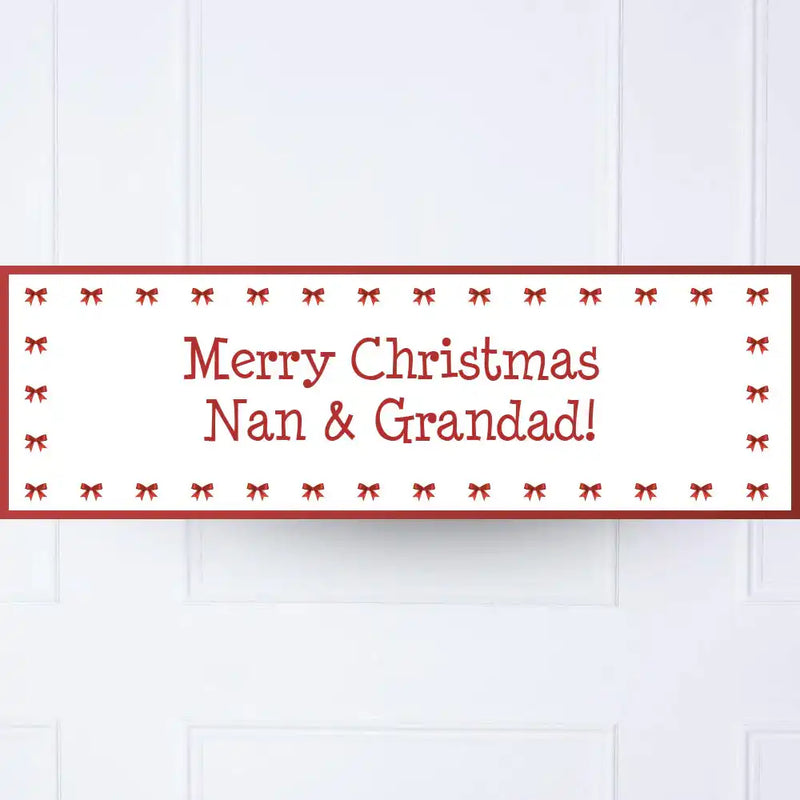 Red Ribbon Personalised Party Banner Personalised Banner