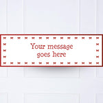 Red Ribbon Personalised Party Banner