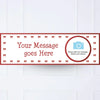 Red Ribbon Personalised Party Banner Yes Personalised Banner