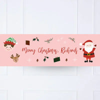 Christmas Characters Personalised Party Banner Personalised Banner