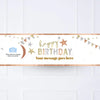 Mixed Metallics Personalised Party Banner Personalised Banner