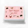 Personalised Photo Cake - Christmas Characters Message only Personalised Cake