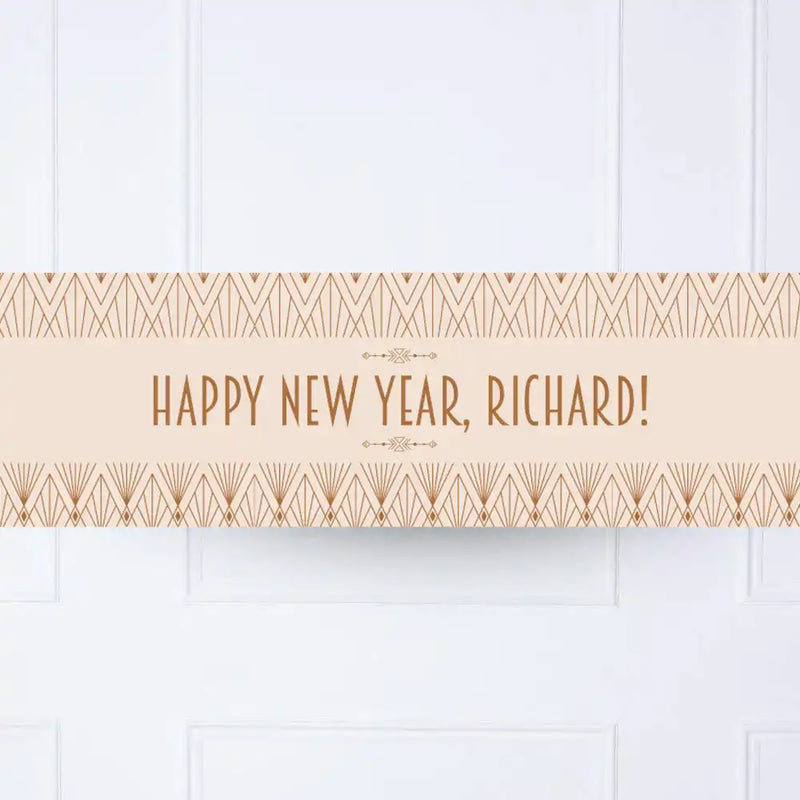 Art Deco Personalised Party Banner Personalised Banner