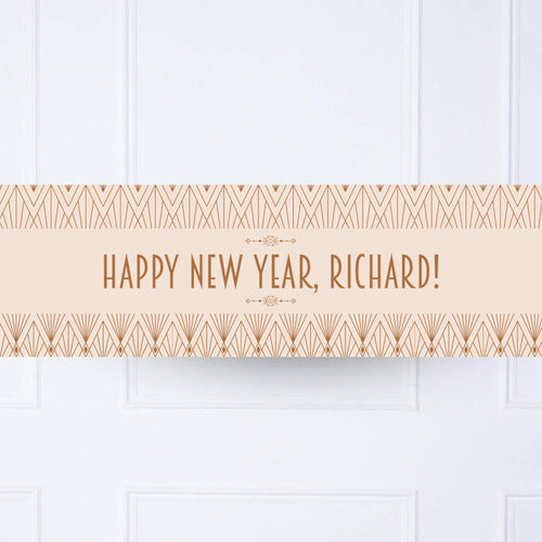 Art Deco Personalised Party Banner