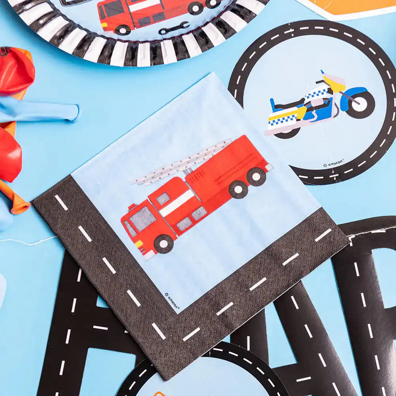 On the Road Party Napkins (x16) Kids Party