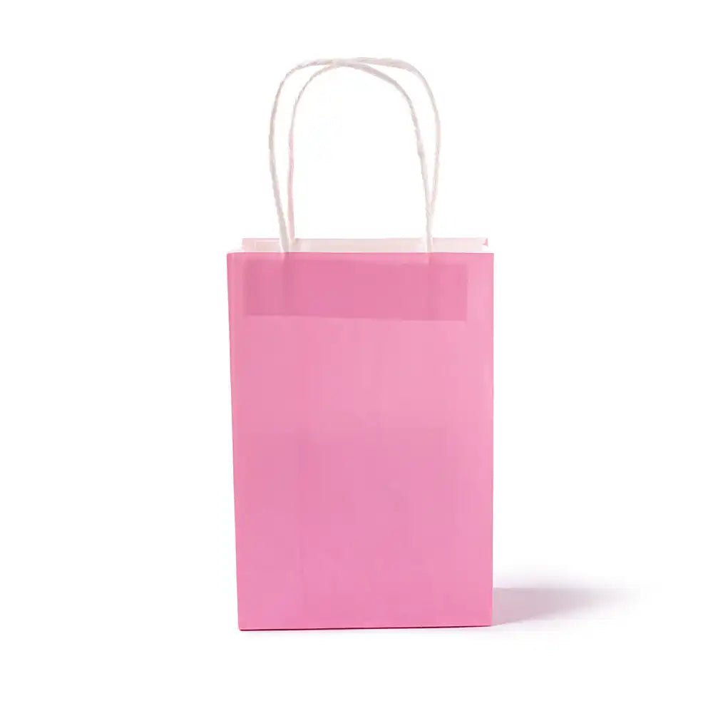 Pale Pink Party Bags with Handles (x12) Party Pieces