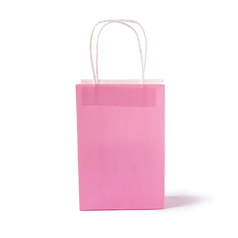 Pale Pink Party Bags with Handles (x12) Party Pieces