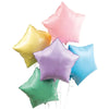Inflated Balloon Bunch - Pastel Rainbow Stars Personalised Balloons