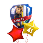 Personalised Inflated Balloon Bunch - Paw Patrol