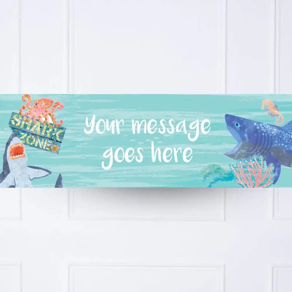 King of the Sea Personalised Party Banner Message Personalised Banner