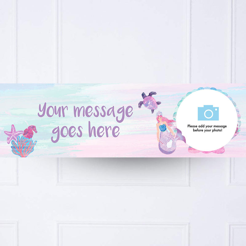 Queen of the Sea Personalised Party Banner