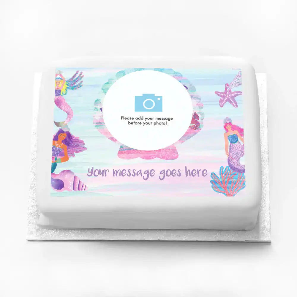 Personalised Photo Cake - Queen of the Sea Photo & Message Large (up to 20 small portions) Personalised Cake