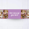 Coloured Collage Personalised Party Banner Purple None Personalised Banner