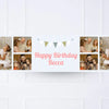 Blue Stripe Bunting Personalised Party Banner Personalised Banner
