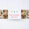 Blue Stripe Bunting Personalised Party Banner Personalised Banner