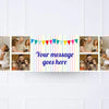 Rainbow Bunting Personalised Party Banner Personalised Banner