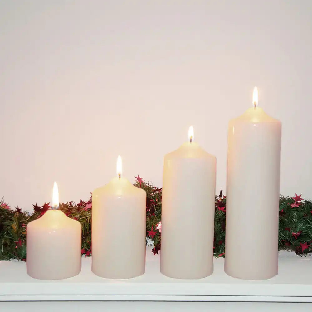 Large Ivory Chapel Candle (22.5cm) Christmas 2024