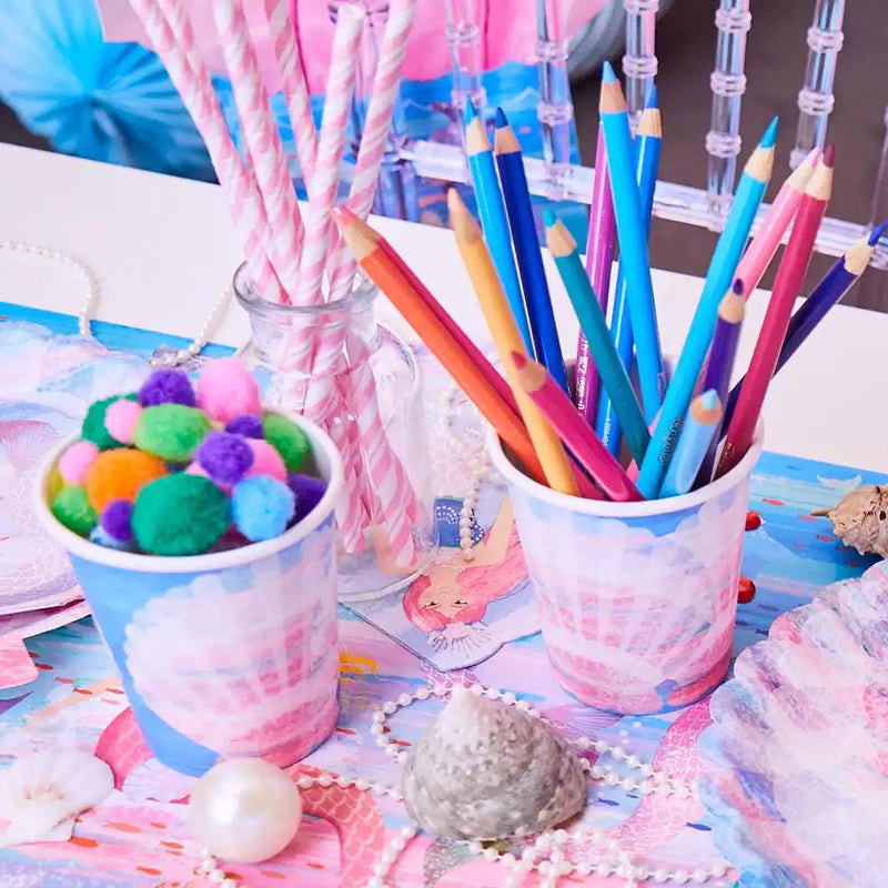 Queen of the Sea Shell Paper Party Cups (x8) Own Brand