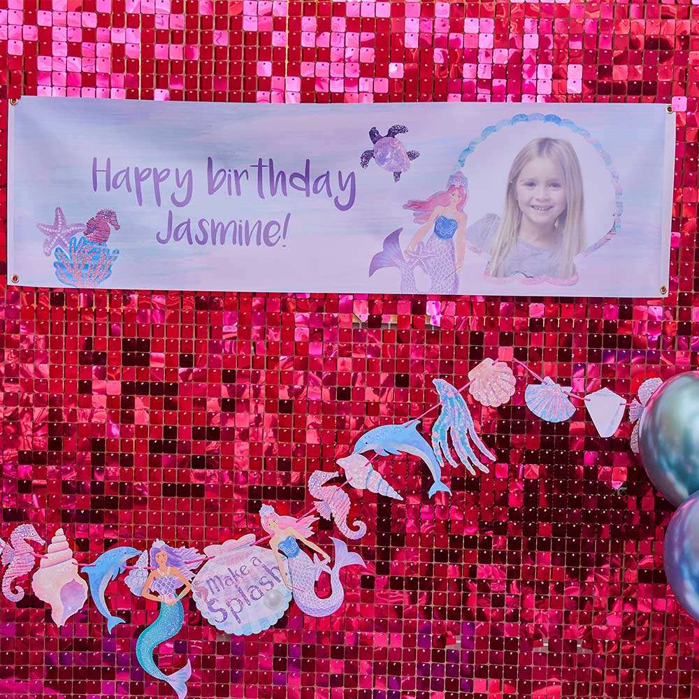 Queen of the Sea Personalised Party Banner Personalised Banner