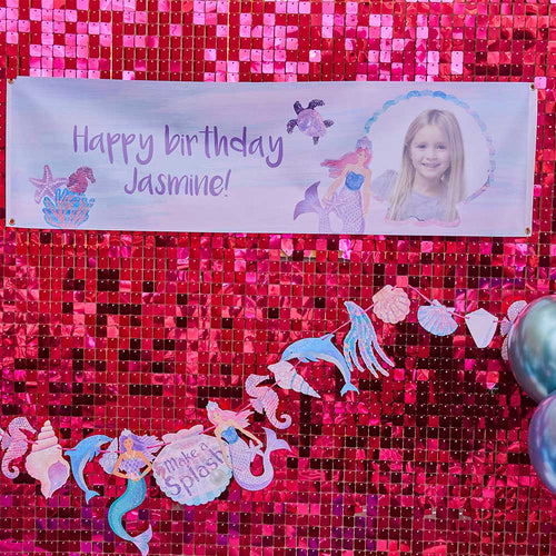 Queen of the Sea Personalised Party Banner